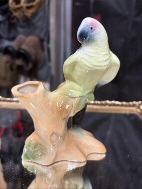 Vintage Royal Copely Parrot Bud Vase
